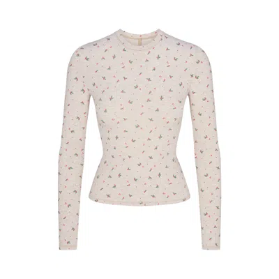 Skims Cotton Jersey In Neutral