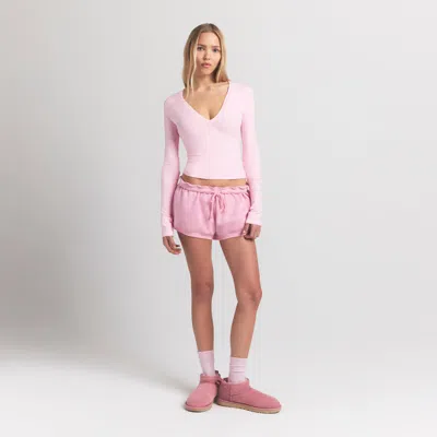 Skims Cotton Jersey In Pink