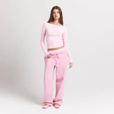 Skims Cotton Jersey In Pink