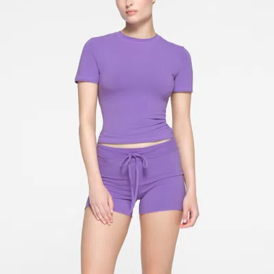 Skims Cotton Jersey In Animal Print