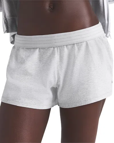 Skims Cotton Jersey Shorts In Gray