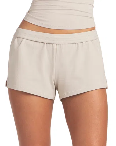 Skims Cotton Jersey Shorts In Gray