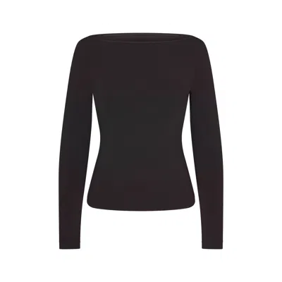 Skims Cotton Jersey In Soot