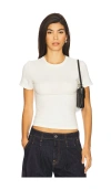 Skims Beige Cotton Jersey T-shirt In Gray