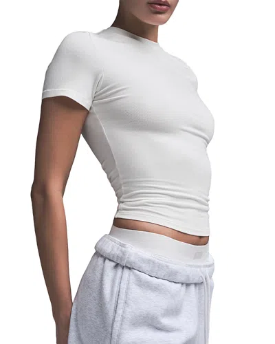 Skims Cotton Jersey Tee In Black