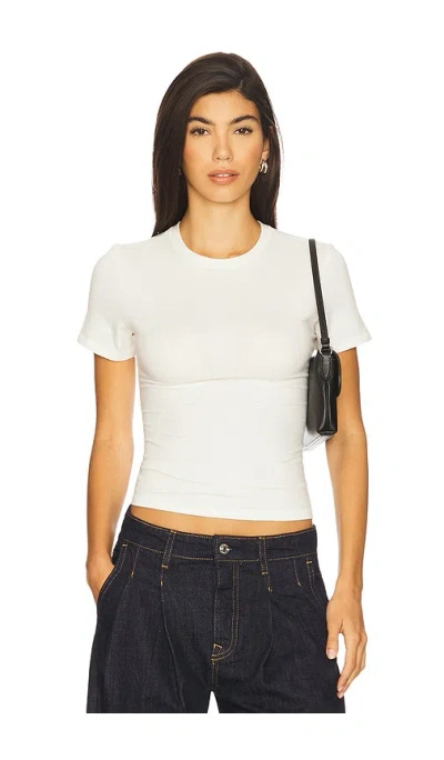 Skims Cotton Jersey T-shirt In Marble
