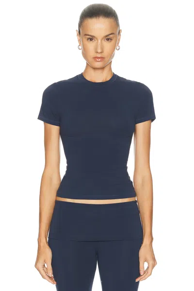 Skims Cotton Jersey T-shirt In Multi