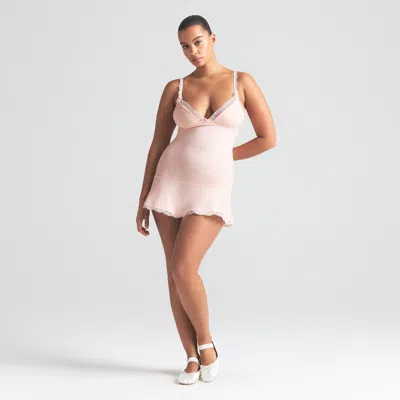 Skims Cotton Jersey In Pink