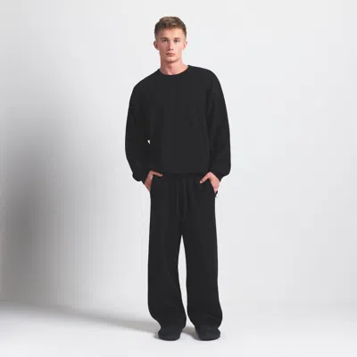 Skims Cotton Knit In Black
