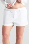 Skims Cotton Poplin Boxers In Snow