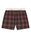 Skims Cotton Poplin Logo Band Boxer
