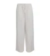 Skims Cotton-blend Jersey Straight-leg Track Pants In Neutral