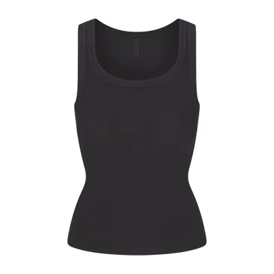 Skims Cotton Rib In Black