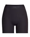 Skims Cotton-blend Ribbed Boxer Shorts