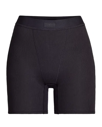 SKIMS COTTON RIB BOXER SHORTS