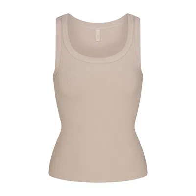 Skims Cotton Rib In Brown