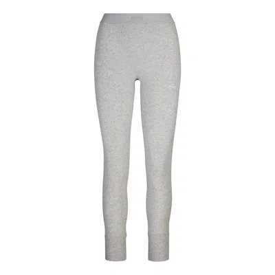 Skims Cotton Rib In Light Heather Grey