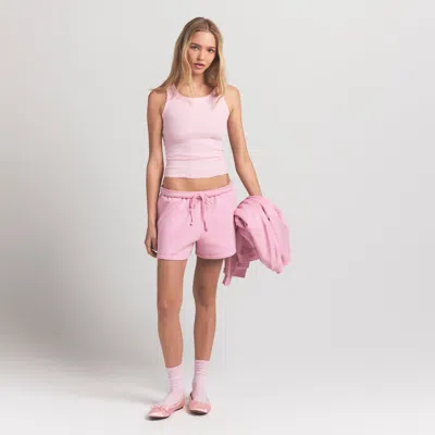 Skims Cotton Rib In Pink