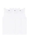 Skims Cotton Rib Tank 3-pack In White
