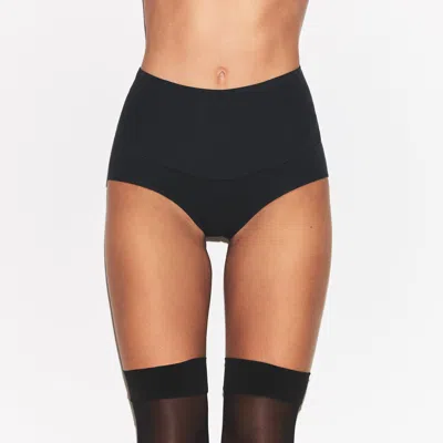 Skims Cotton Shapewear In Black
