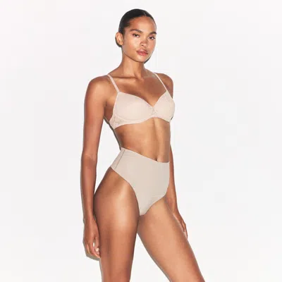 Skims Cotton Shapewear In Neutral