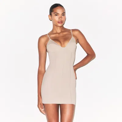 Skims Cotton Shapewear In Neutral