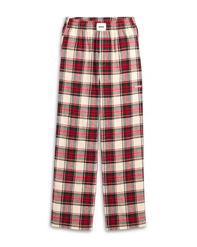 Skims Cotton Sleep Pants In Red