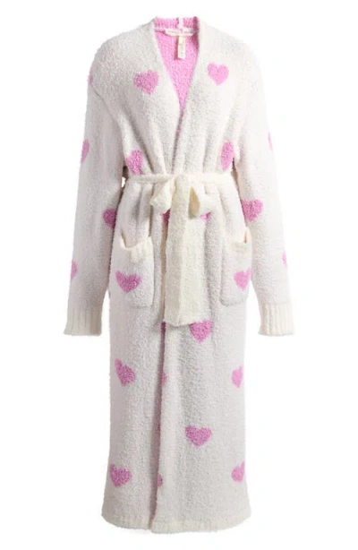 Skims Cozy Knit Unisex Robe In White