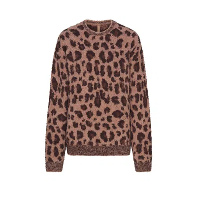 Skims Cozy In Sienna Leopard Print