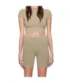 Skims Crew Neck Cropped T-shirt