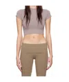 Skims Crew Neck Cropped T-shirt