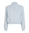 SKIMS CROPPED HALF-ZIP SWEATSHIRT