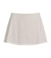 Skims Drop Needle Mini Skirt In White