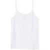 Skims Drop Needle Pointelle Long Camisole In Snow