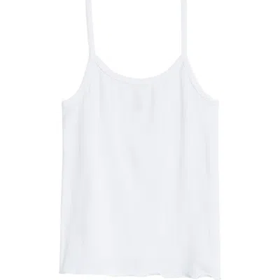 Skims Drop Needle Pointelle Long Camisole In Snow