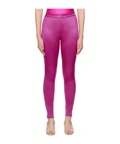 Skims Elastic Casual Pants In Pink