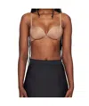 Skims Elastic Nylon Satin Bra In Multi