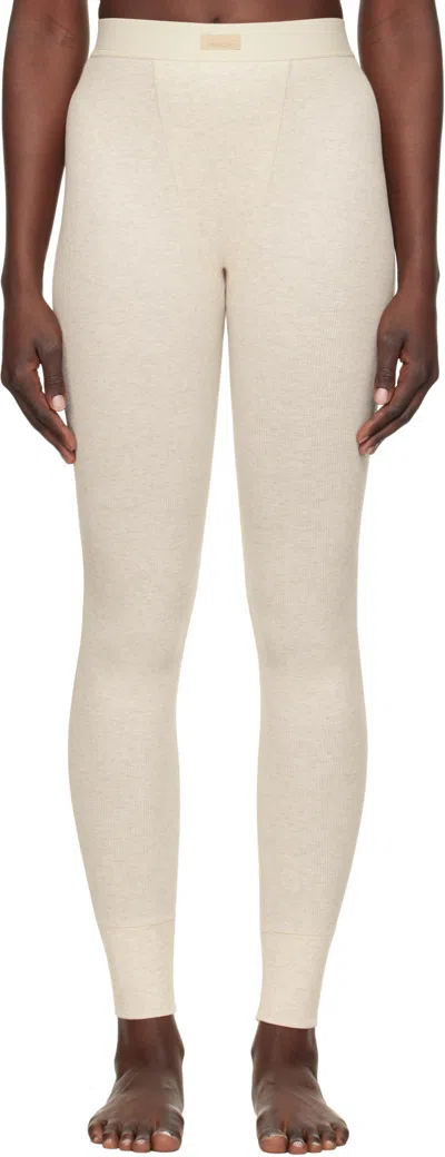 Skims Elastic Waist Leggings In Nude