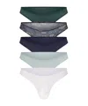 Skims Elastic Waist Panty Set In Green