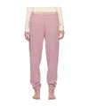 Skims Pink Cotton Fleece Classic Jogger Lounge Pants In Pink