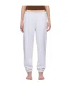 Skims Fleece Tapered Classic Sweatpants In White