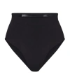 Skims Womens Onyx Core Control High-rise Stretch-woven Briefs