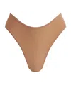 Skims Naked High Waisted Thong In Brown