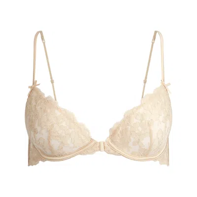 Skims Embroidered Lingerie In Gold