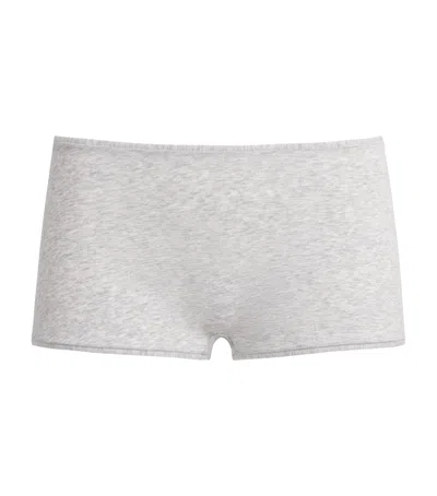 Skims Everyday Boyshort Briefs In Silver