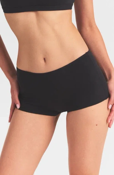 Skims Everyday Cotton Boyshorts In Black