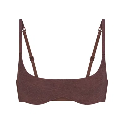 Skims Everyday Cotton In Cocoa Heather