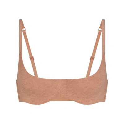 Skims Everyday Cotton In Sienna Heather