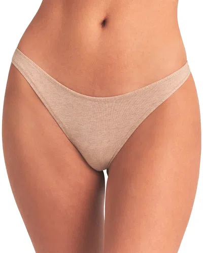 Skims Everyday Thong In Brown