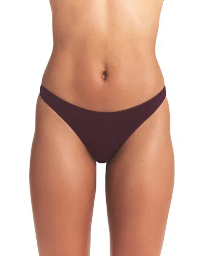Skims Everyday Thong In Burgundy